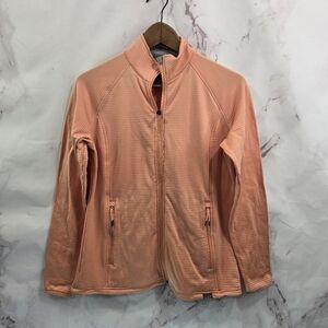 511 Tactical Jacket Womens Small Peach Fleece Full Zip Micro Grid Stratos 5.11